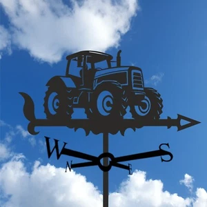 Grúa tractor - veleta de metal para granja, decoración de jardín exterior - Imagen 1 de 8