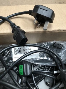 1.8m (2m) UK Mains Plug C13 IEC Kettle Power Cable PC Monitor Server Computer - Picture 1 of 8