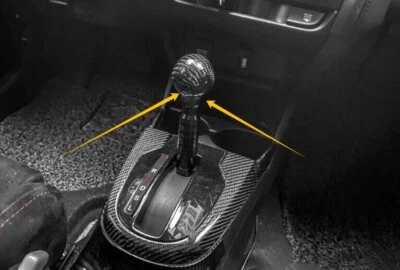 Para Honda Fit Jazz GK5 14-2020 Fibra de Carbono Seca Reemplazar Consola Perilla de Cambio de Marchas Foto 1 de 4