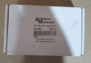 MINI PISTOLA DE IMPACTO DE AIRE KIMBALL MIDWEST 84-003 1/2" upc# 2025840032460 - Imagen 1 de 10
