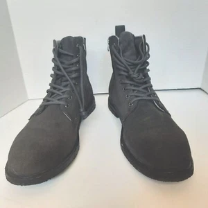 BLACKSTONE QM23 Plain Toe Suede Boot, Grey, Lace Up Boot Men’s Size 11 EU Sz 44 - Picture 1 of 12