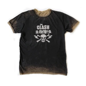 Camiseta Amplificada - De Colección The Clash Skull - Negro Lavado con Ácido - Imagen 1 de 6