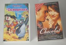 2 VHS Videokassetten_Das Dschungelbuch_Chocolat - mit Schoko-Rezeptbuch_TOP