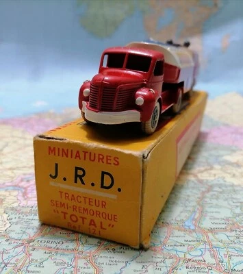 TRL TRACTEUR Semi Remorque TOTAL - Vintage Scala 1/50 , JRD 121 , France 1958 - Immagine 1 di 4
