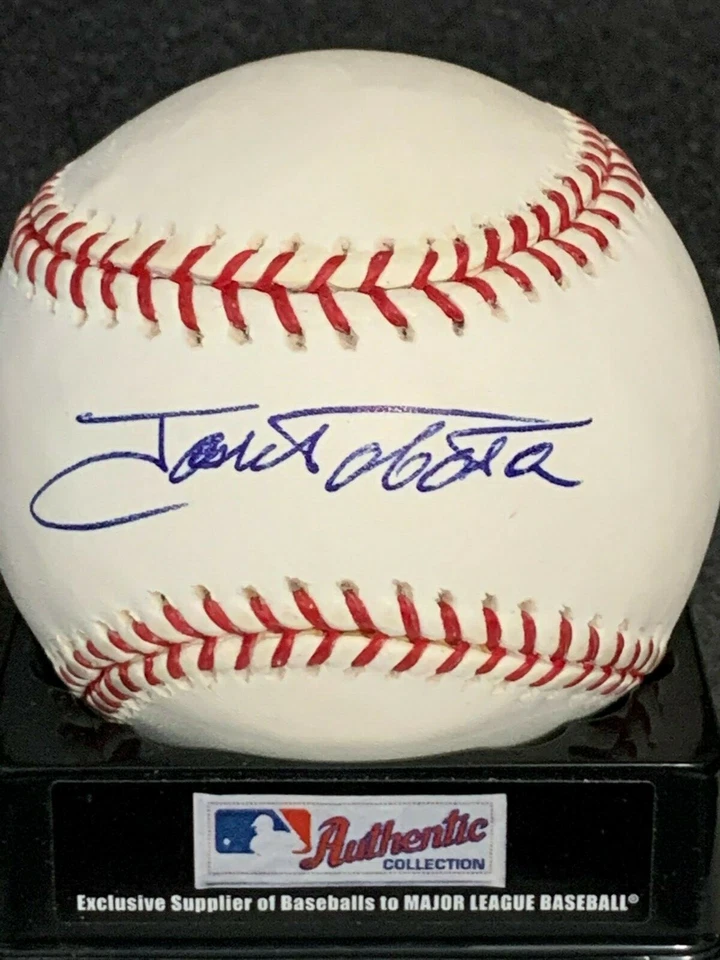 JOSE TABATA PIRATAS DE PITTSBURGH / NEW YORK YANKEES FIRMADO OML BÉISBOL Foto 1 de 1