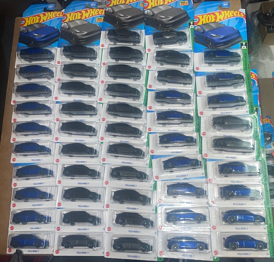 Hot Wheels Tesla Modelo Y HW Verde Velocidad 15/250 Mattel Diecast Lote de 50 Foto 1 de 3