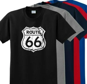 Americas Famous Route 66 Highway T Shirts up to 5x - Picture 1 of 12