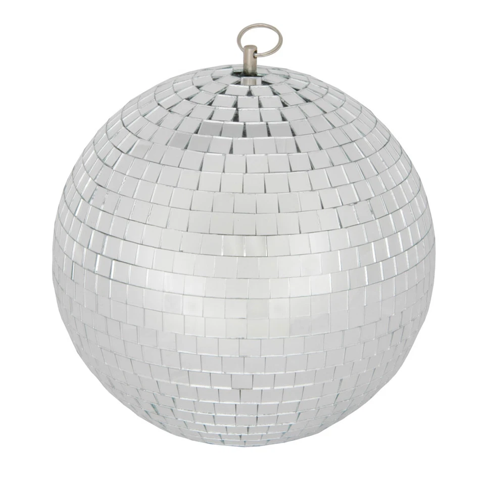 QTX Lightweight Silver Mirror Dance Disco Party DJ Ball 200mm 8" - Image 1 of 1