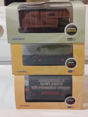 Литой лот из 3 прицепов Oxford Canvassed Bedford Dodgem 1:76 - Изображение 1 из 4