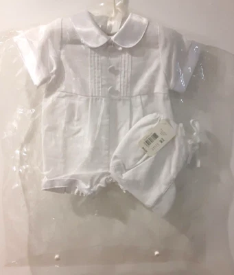 Traje de bautizo blanco para bebé niño 3 meses Foto 1 de 4