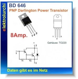 🔧 BD646 – PNP-Leistungstransistor – 60V, 4A, 40W, TO-220 – 1 Stück  Der BD646 - Bild 1 von 2