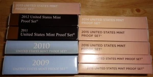 US Mint Proof Sets, 2009-2020 incl. special coins - Picture 1 of 4