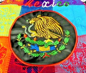 Mexico Flag Country Patriotic Pride Adult Mayan Apron - Picture 1 of 2