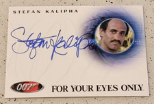 Rittenhouse 2009 James Bond Archives A91 Stefan Kalipha Autograph