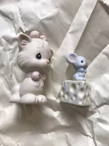 Precious Moments Not A Creature Was Stirring 1990 Cat & Mouse #524484 - Bild 1 von 3