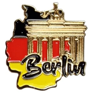 Pin Berlin Deutschland Germany Brandenburger Tor - Anstecker Souvenir Karte - Bild 1 von 3