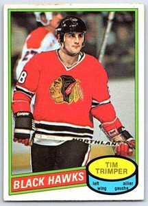 1980-81 O-Pee-Chee **C** Tim Trimper Rookie Chicago Blackhawks #357