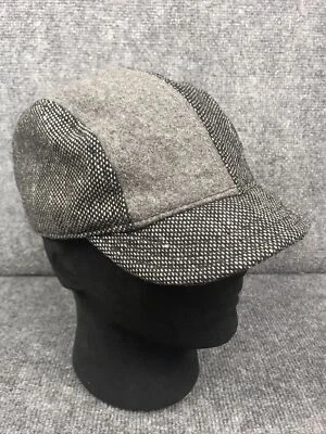 GOORIN Mujer Taxista Moda Sombrero Mezcla Lana Sarga Fieltro Negro Gris Newsboy Foto 1 de 4