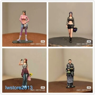 1/64 Scene Props Beauty Girl Lady Miniatures Figures Model For Cars Vehicles Toy - Image 1 of 4