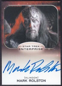 STAR TREK ALIENS AUTOGRAPH AUTO OF MARK ROLSTON AS CAPTAIN MAGH - Picture 1 of 1