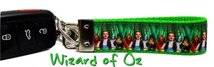 Wizard of Oz Key Fob Wristlet Keychain 1"wide Zipper pull Camera strap handmade - Picture 1 of 12