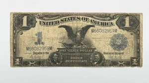 1899 $1 Silver Certificate Note One Dollar BLACK EAGLE US Paper Currency Fr. 232 - Picture 1 of 8