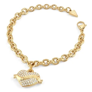 GUESS Schmuck Damen-Armband Herz Kristall Goldfarben S JUBB05476YGS - Bild 1 von 5