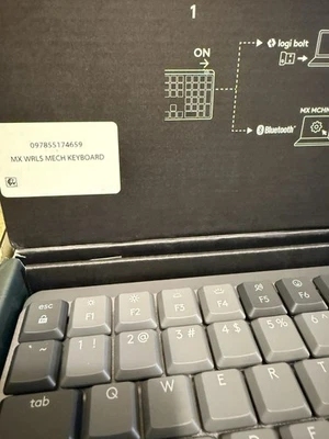 MX Mechanical Wireless Illuminated Performance Keyboard, Logitech, Backlit Keys - Image 1 of 4