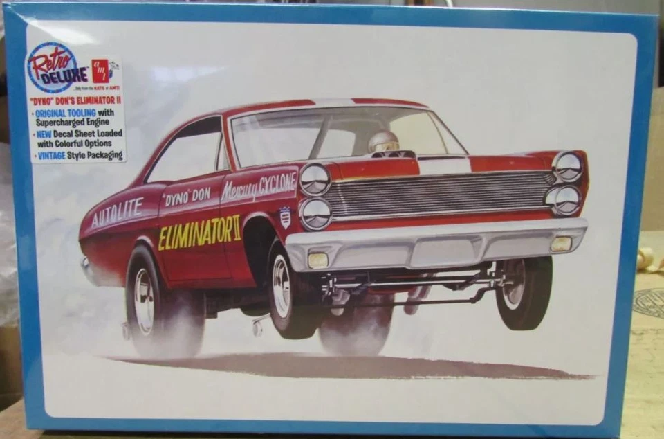 AMT, MERCURY Cyclone Drag Car - Don's Eliminator II - Dyno para montar y pai... Foto 1 de 1
