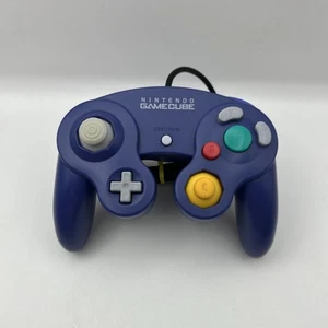 Official Nintendo Gamecube Controller Indigo Purple Tested & Working Perfectly - Picture 1 of 12