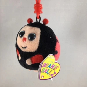Ty Beanie Ballz Key Clip - DOTS Ladybug 3" NEW MWMTs Plush Stuffed Animal Toy - Picture 1 of 6
