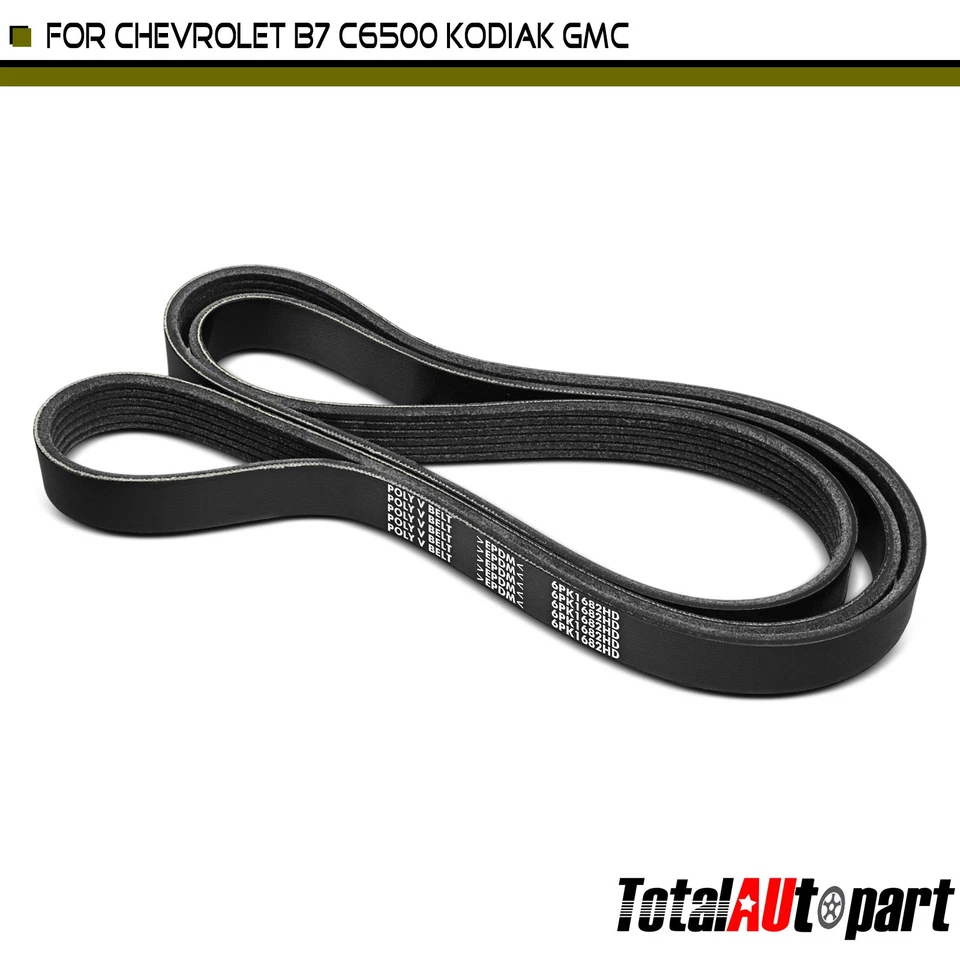 Cinturón serpentino de alta resistencia de 66,19 pulgadas para GMC B7 Chevrolet C6500 Kodiak Mack CL Foto 1 de 4
