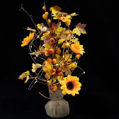  Led Bonsai Tree Table Top with Lights Luminous Thanksgiving Lighted - Image 1 of 4