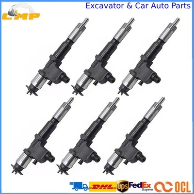 6pcs New Fuel Injectors 095000-8981 095000-8980 8-98167556-1 For Isuzu 6WG1 6UZ1 - Image 1 of 4