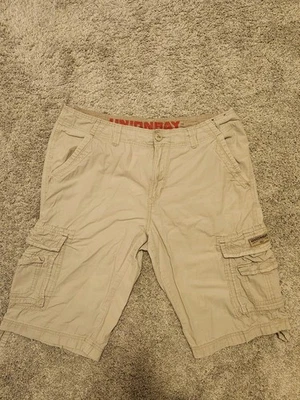 Pantalones Cortos de Carga UnionBay Para Hombre 34 Caqui Beige Informales Bolsillos Utilitarios Usados Foto 1 de 4