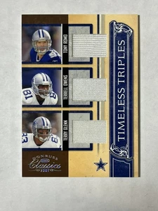 Patch Donruss Tony Romo Terrell Owens Terry Glenn 2007 gioco indossato /250 - Foto 1 di 2
