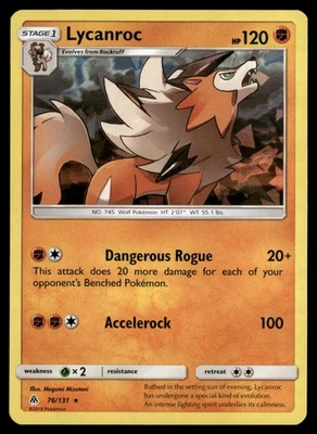 Lycanroc SM - Forbidden Light 76/131 Pokemon TCG - Image 1 of 2