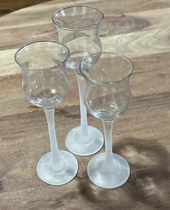 PartyLite Set Trio Cristalli Ghiacciati Vetro Stelo Votivo Portacandele P9248 Usato in Ottime Condizioni - Foto 1 di 5