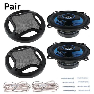 2Pcs 3 Way Car Coaxial Horn Hifi Full Frequency Stereo Audio Music Loudspeaker - Image 1 of 4