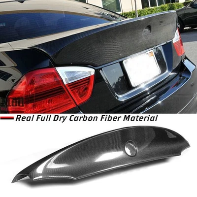 Alerón trasero fibra de carbono real para BMW Serie 3 E90 325i 330i 2005-08 Foto 1 de 4
