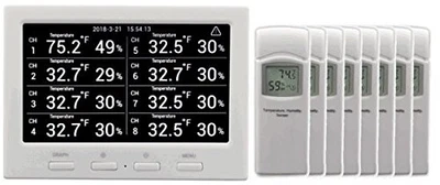 WS-3000-X8 Thermo-Hygrometer Wireless Monitor w/ 8 Remote Sensors - Logging, ... - Image 1 of 4