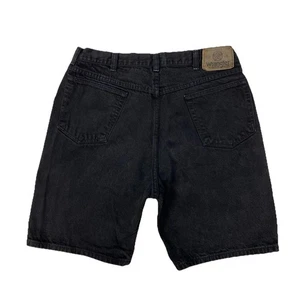 Vintage Wrangler schwarz Denim Jeans Shorts Herren 32 Y2K 90er USA Stoff Costa Rica - Bild 1 von 8