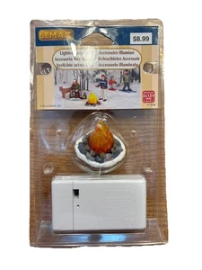 Lemax 2010 Lighted Accessory Bon Fire Brand New Battery Or Adapter #74338 NEW - Picture 1 of 3