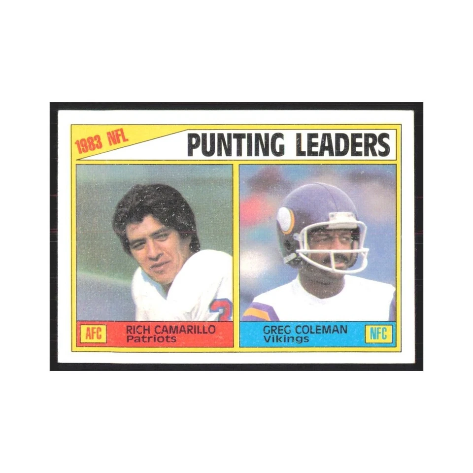 1984 Topps Rich Camarillo/Greg Coleman #207 - Image 1 of 3