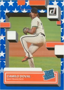 Camilo Doval RC 2022 Donruss Rated Rookie Independence Day #72 SF Giants - Picture 1 of 2