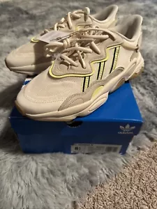 NIB Adidas Ozweego Wonder White Pulse Yellow IE7097 Women 90s Sneakers Shoes 8.5 - Picture 1 of 6