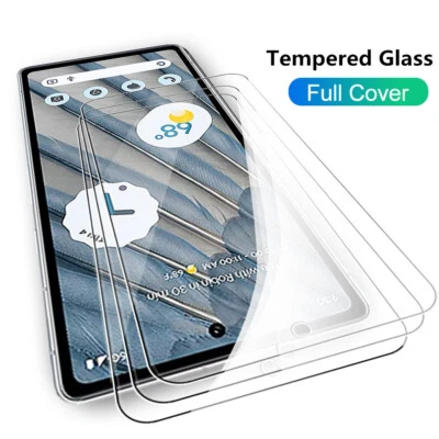 Anti-Oil Coating Tempered Glass For Google Pixel 5 8 4 XL 6 4a 6a 8 Pro 3A XL 7a - Image 1 of 4
