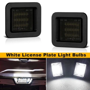 For Ford F150 2015-2023 LED Smoke License Plate Light Bulbs Rear Tag Lamps White - Imagen 1 de 9