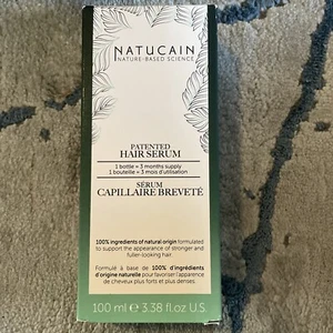 NATUCAIN Patented Hair Serum 100mL/3.38oz. Hair Growth Serum. Stronger Fuller - Picture 1 of 3