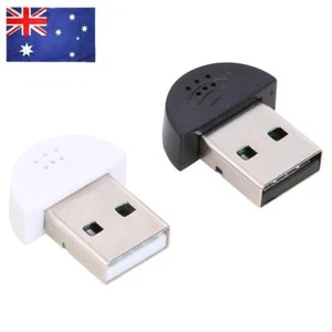 Mini USB Microphone Audio Adapter Portable Direct Connect USB Driver for PC - Afbeelding 1 van 18